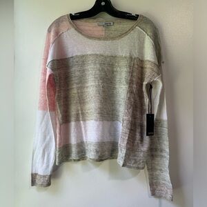 SWTR Linen Color Block Sweater Size Medium